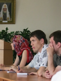 В Хабаровской семинарии состоялась встреча правящего архиерея с руководителями и представителями молодежных общественных организаций города
