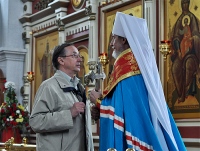 Правящий архиерей совершил молебен на начало благого дела по случаю открытия XXII кинофестиваля «Золотой витязь»