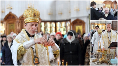 Правящий архиерей возглавил праздничную Крещенскую службу в главном храме Хабаровска