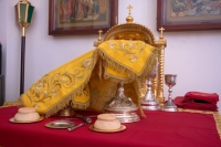 В Неделю 10-ю по Пятидесятнице митрополит Владимир совершил Божественную литургию в главном храме краевой столицы