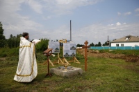 Началось строительство храма в поселке Вознесенское