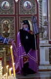 Хабаровск, 27 марта 2011 г. Божественная литургия в Спасо-Преображенском соборе  в Крестопоклонную неделю