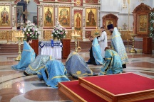 Чин погребения Божией Матери в Спасо=Преображенском кафедральном соборе г.Хабаровска. 29 августа 2011г.