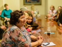 Встреча со студентами Хабаровской духовной семинарии в православном семейном клубе «Ландыш» при Градо-Хабаровском соборе Успения Божией Матери. 28 марта 2015 года