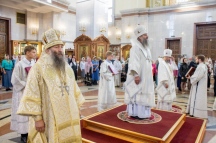 Божественная литургия в Спасо-Преображенском кафедральном соборе 19 августа 2019 г.